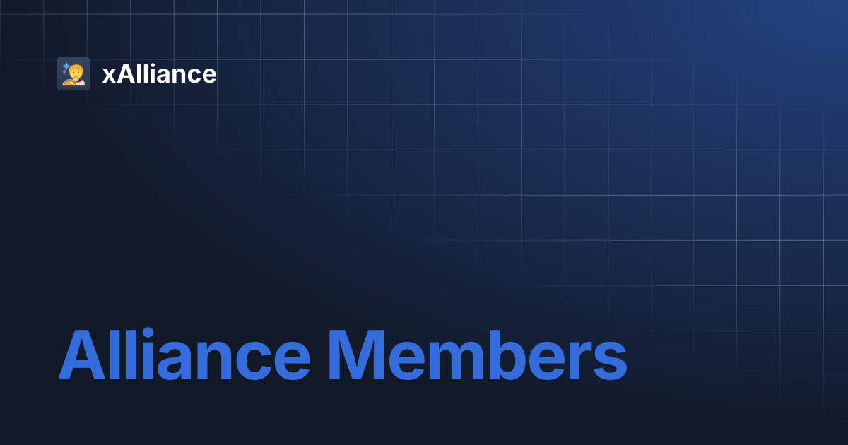 Alliance Members | xAlliance